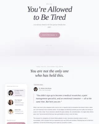 Endometriosis Care Blog Website Template