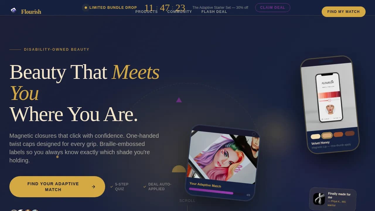 Disability-Owned Pre-Launch Website Template