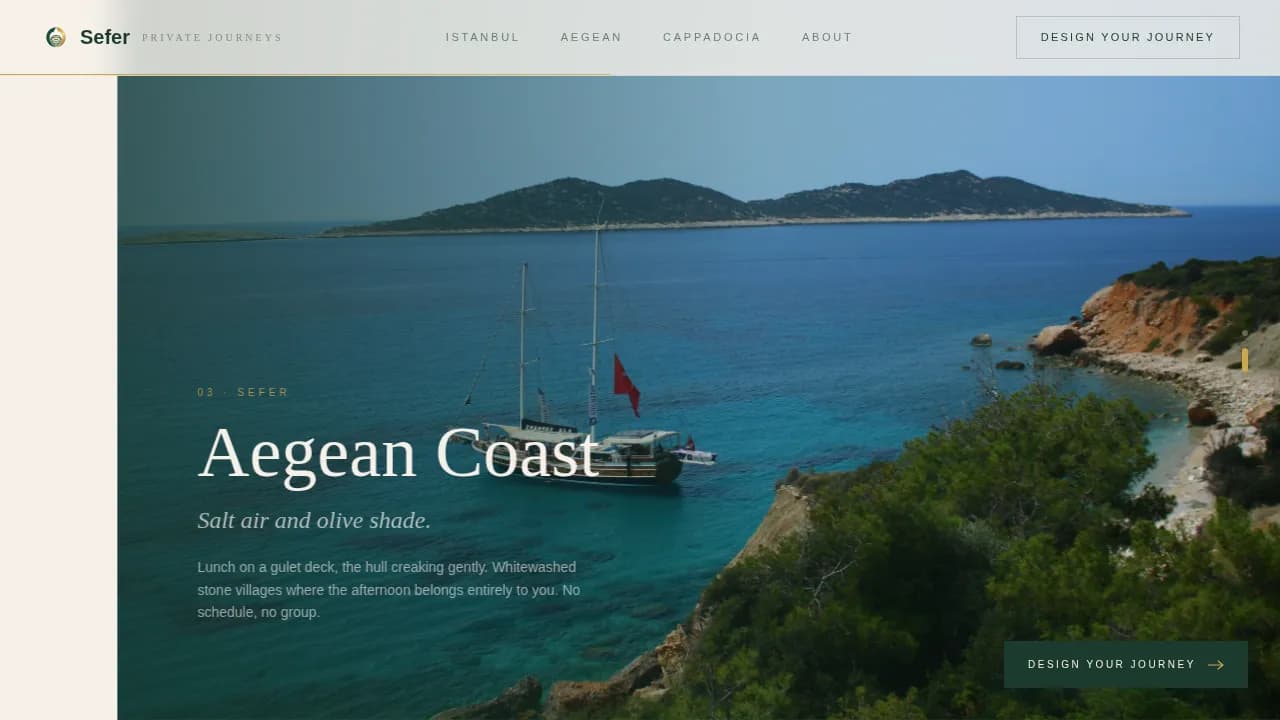 Journey — Bespoke Turkey Travel Landing Page Template