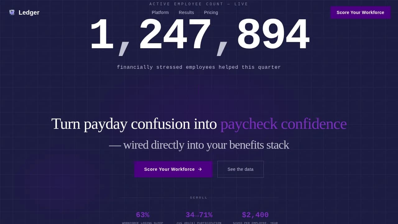 Thrive — Comprehensive Employee Benefits Landing Page Template