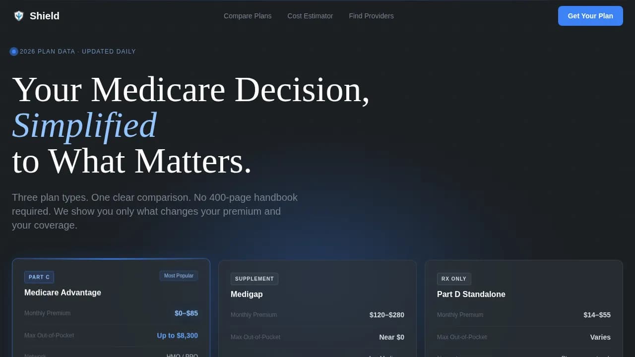 Retiree Insurance Comparison Website Template