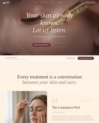 Radiance — Curated East-Asian Skincare Landing Page Template