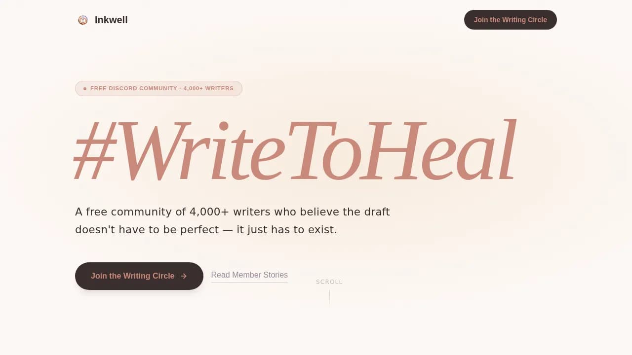Writers & Authors Community Professional Website Template