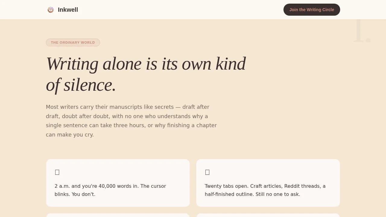 Writers & Authors Community Professional Website Template