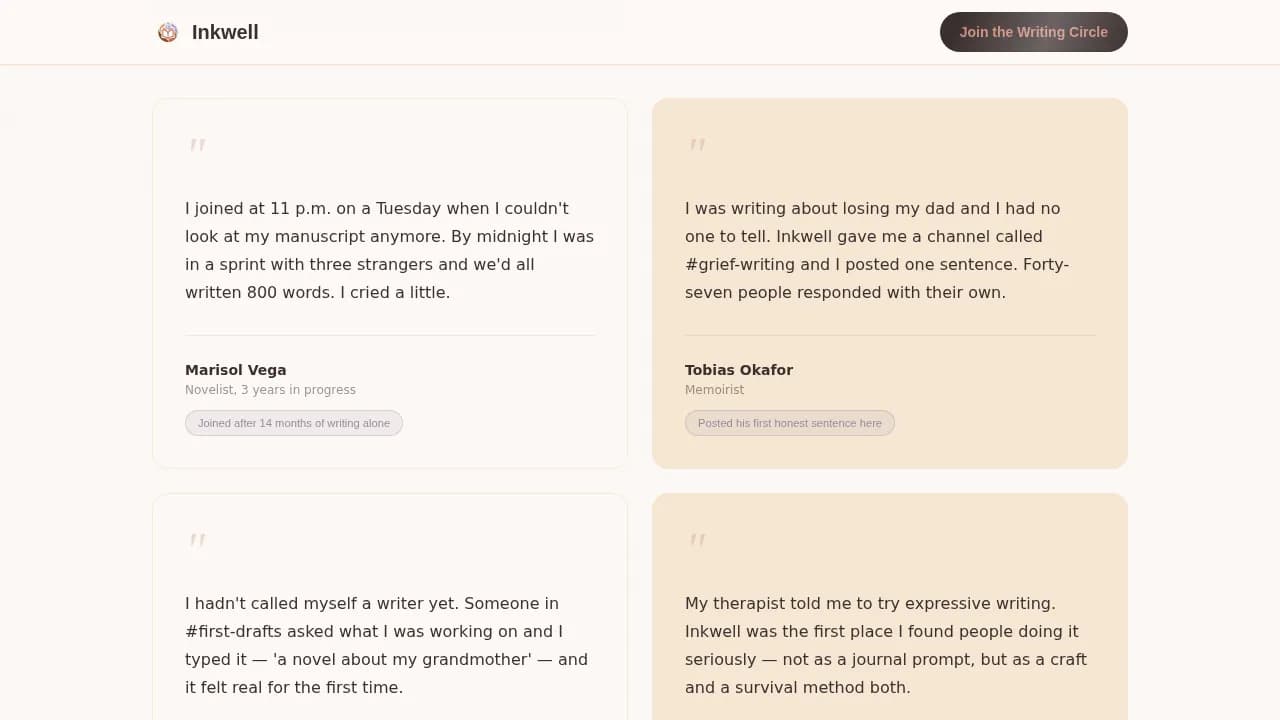 Writers & Authors Community Professional Website Template
