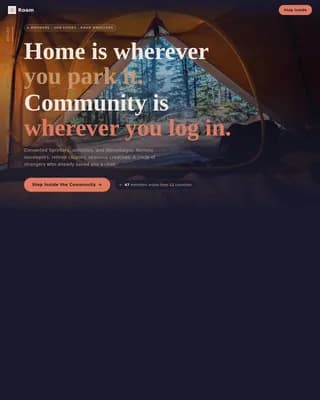 Van Life & Nomad Content Portfolio & Case Study Website Template