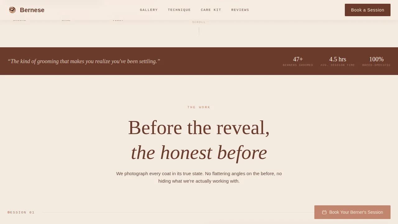 Dog Expert Booking Website Template