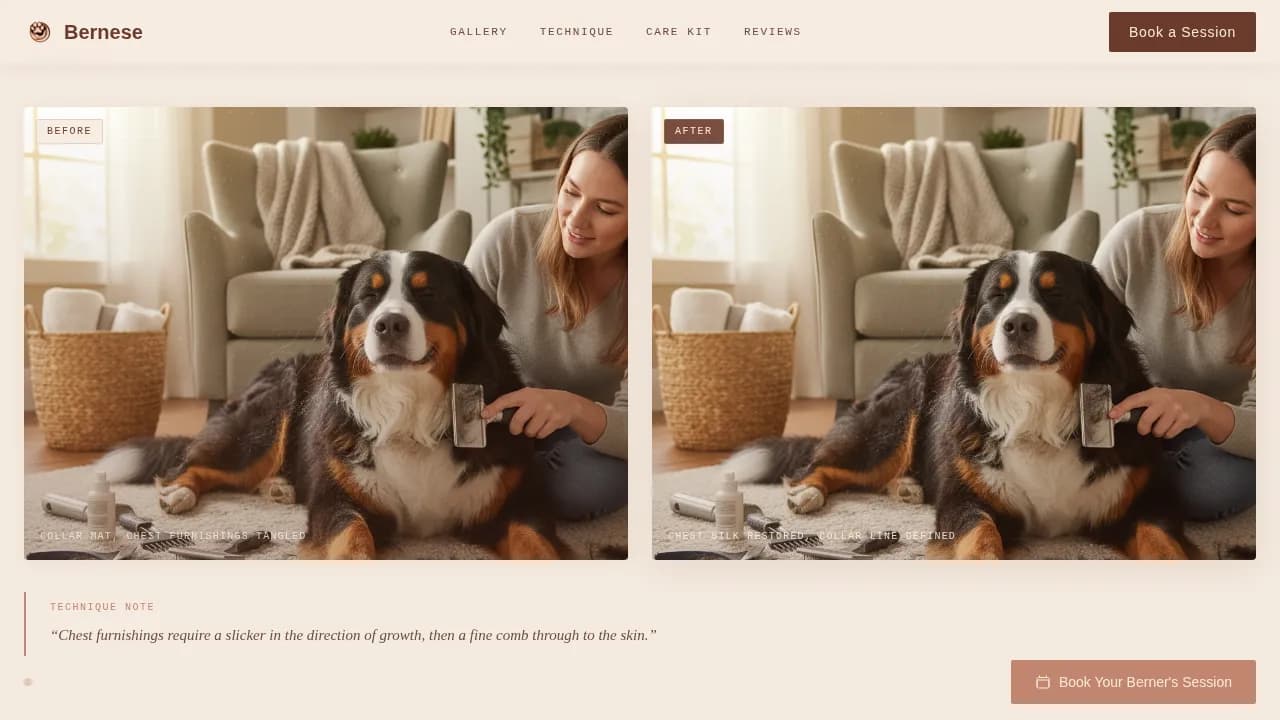 Dog Expert Booking Website Template