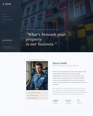 Septic - Executive Authority Resource Landing Page Template