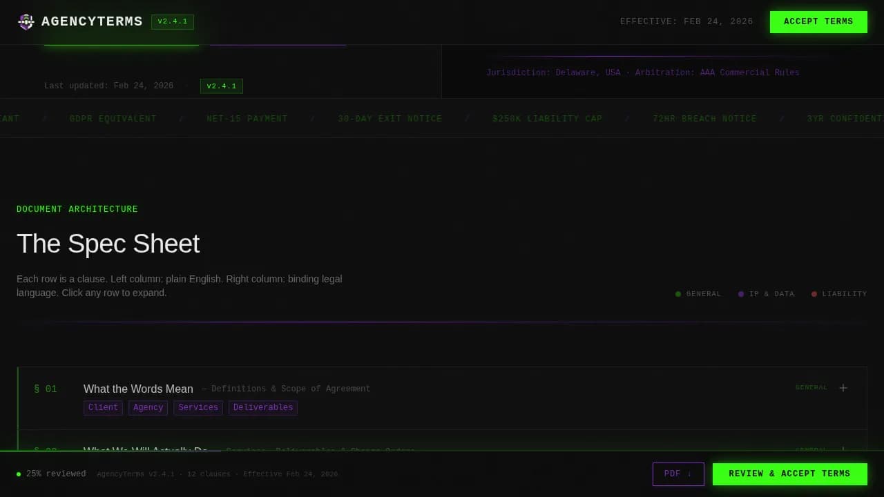 Marketing Agency Privacy Policy Website Template
