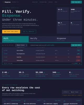 Advanced Pharmacy Software Comparison Website Template