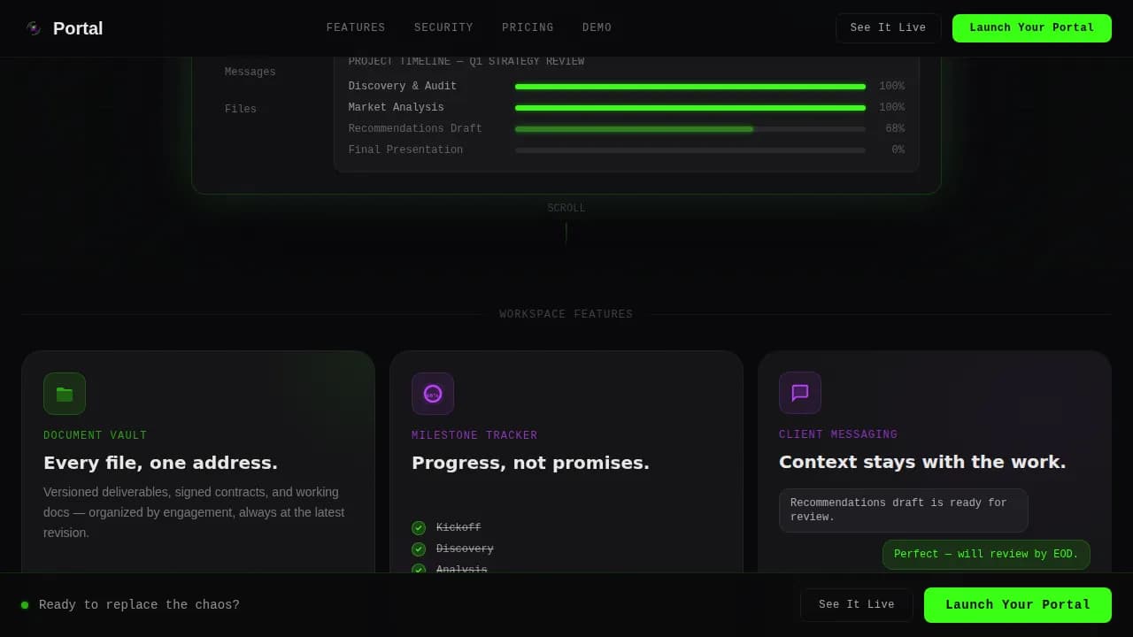 Specialist Consulting Digital Presence Professional Website Template