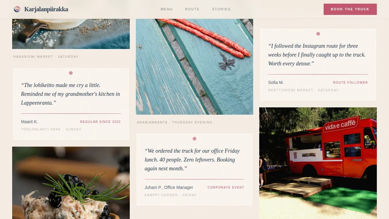 Savory — Artisan Finnish Cuisine Landing Page Template
