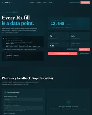 Expert Pharmacy Software Cost Estimator Website Template