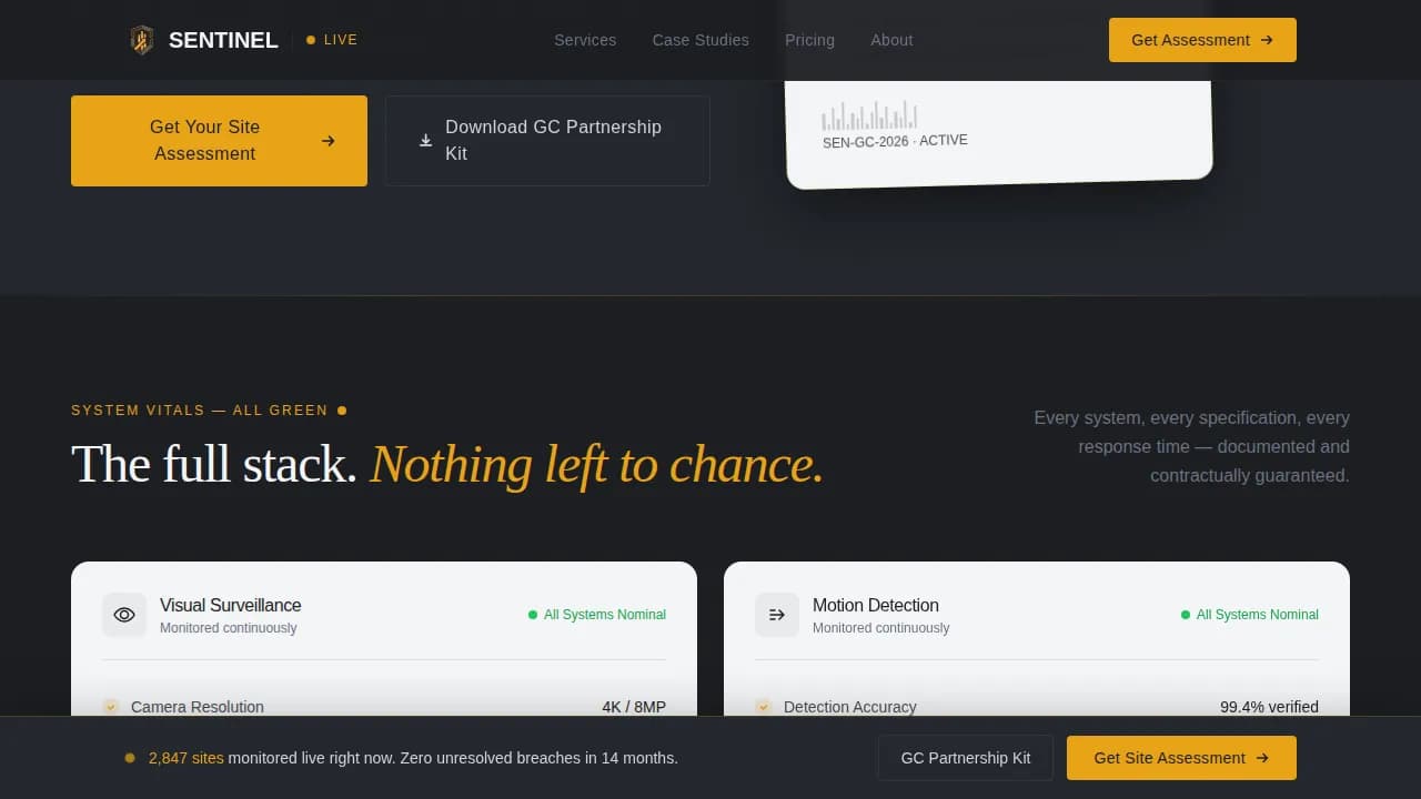 Secure — Premium Construction Safety Landing Page Template