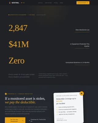 Secure — Premium Construction Safety Landing Page Template