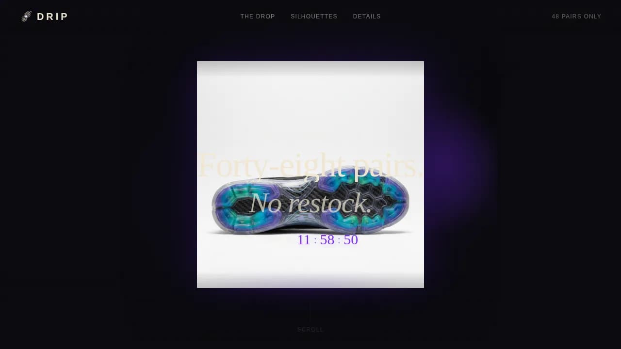 Specialist Streetwear Fashion Pre-Launch & Coming Soon Website Template