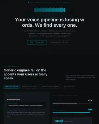 Speech Recognition Technology Appointment Booking Website Template
