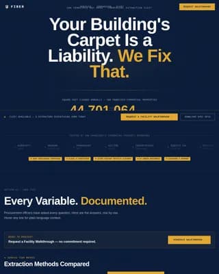 Strand — Premium Carpet Care Landing Page Template