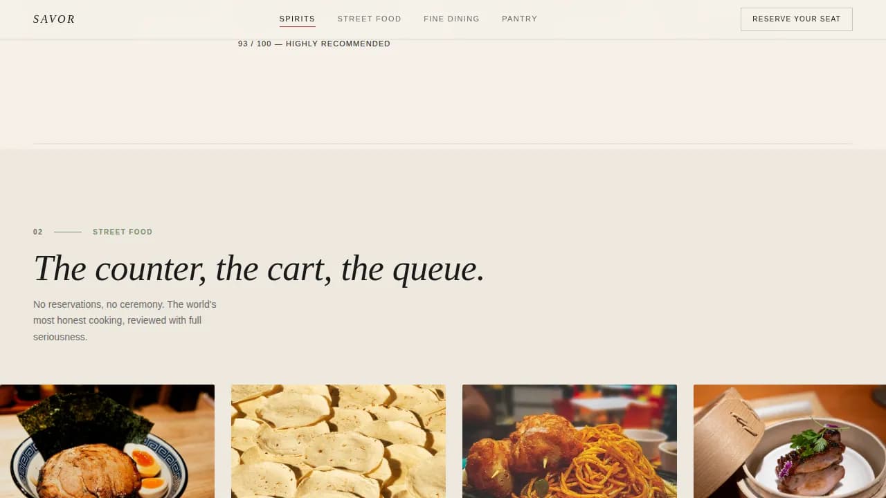 Food & Beverage Blog & Media Pre-Launch Website Template