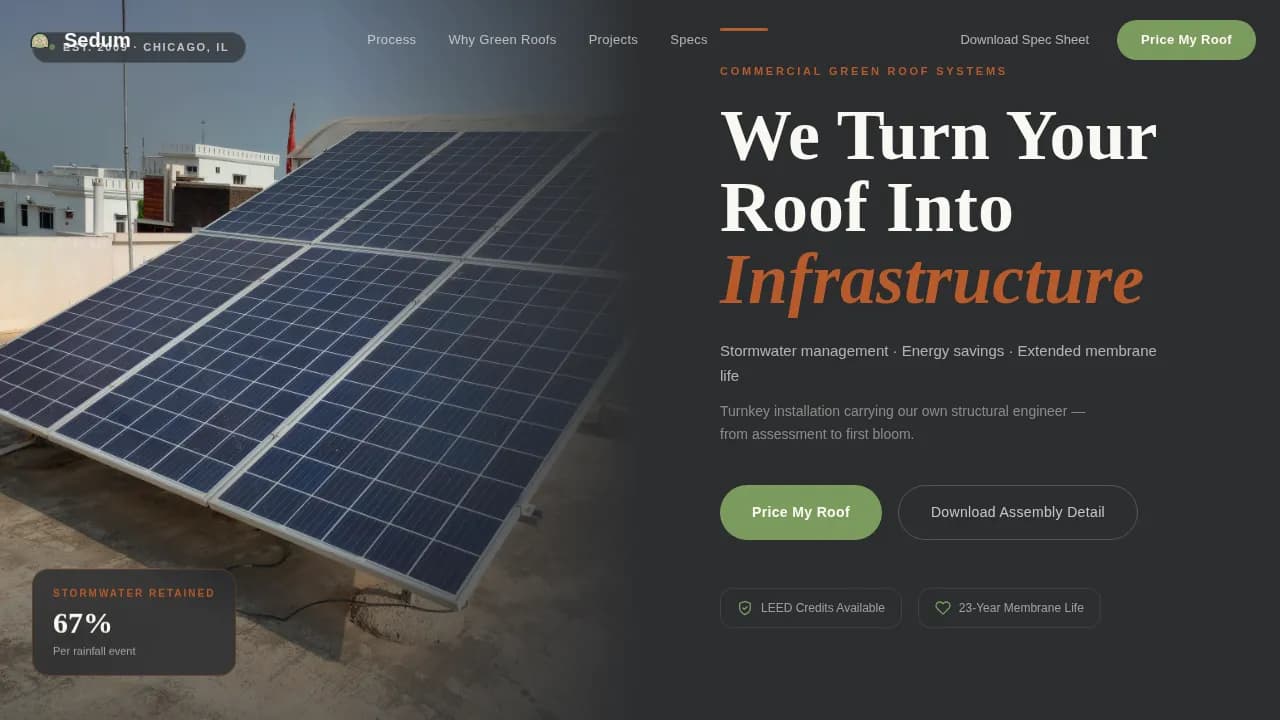 Complete Specialty Construction Pricing & Packages Website Template