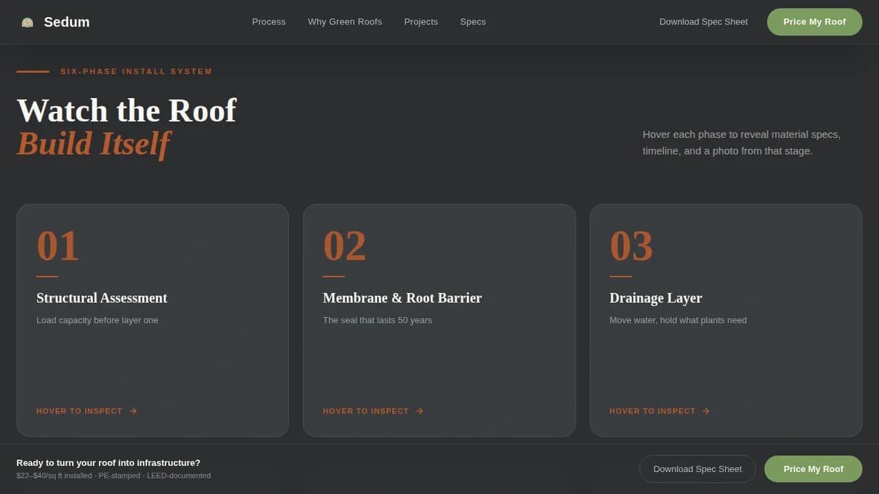 Complete Specialty Construction Pricing & Packages Website Template