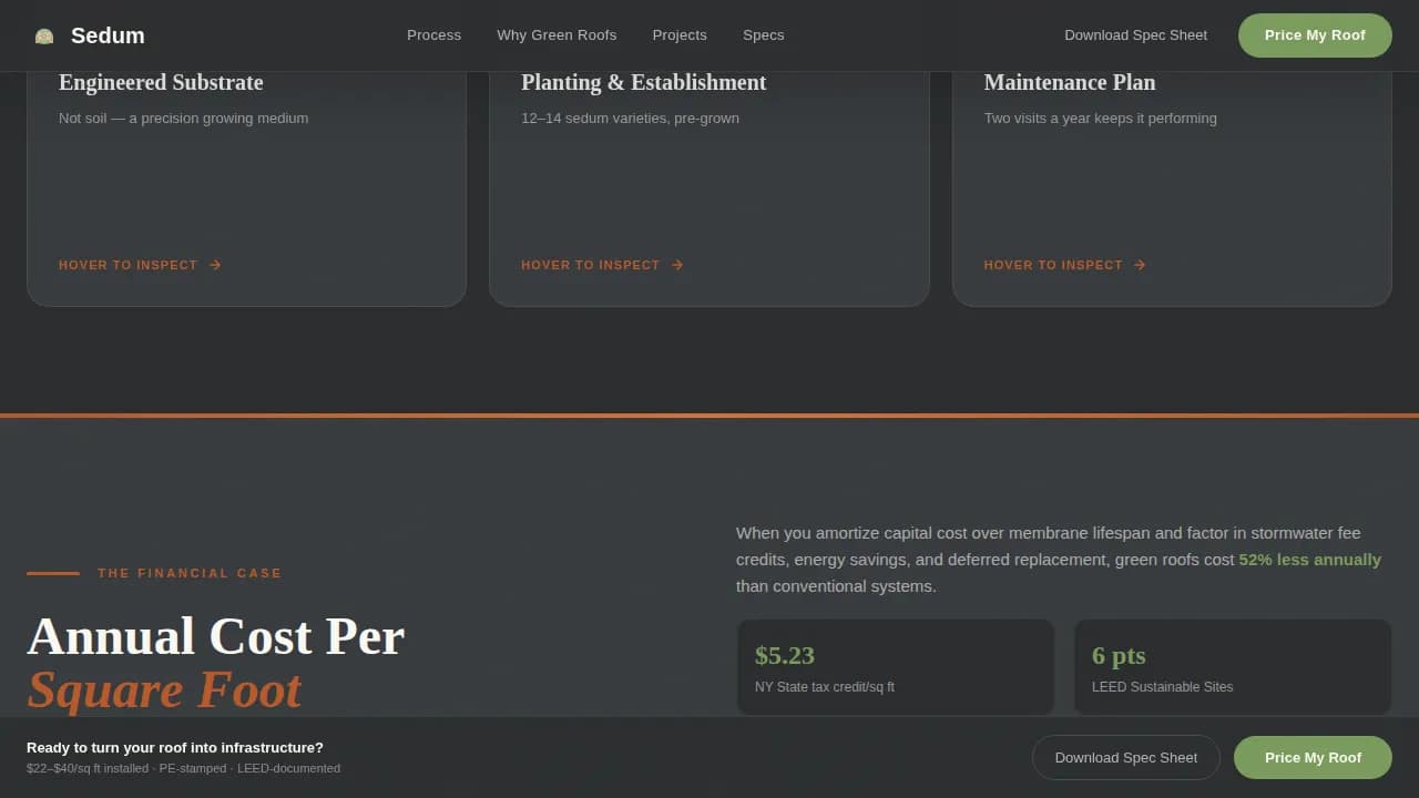 Complete Specialty Construction Pricing & Packages Website Template