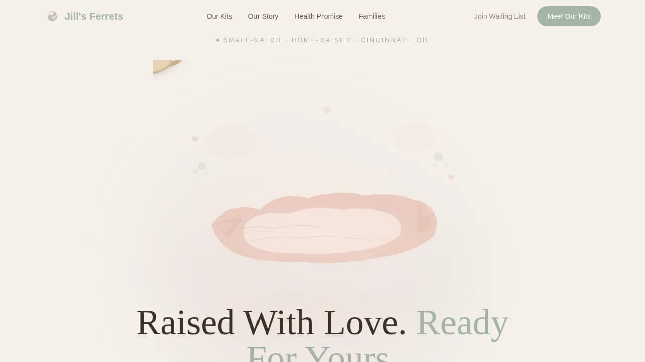 Jill — Trusted Exotic Breeder Landing Page Template