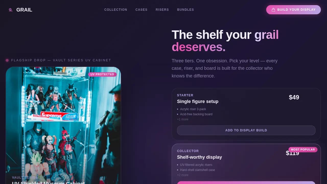 Hobby & Passion Supplies Portfolio & Case Study Website Template