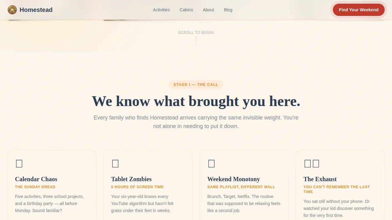 Family Travel & Experience Reviews & Social Proof Website Template