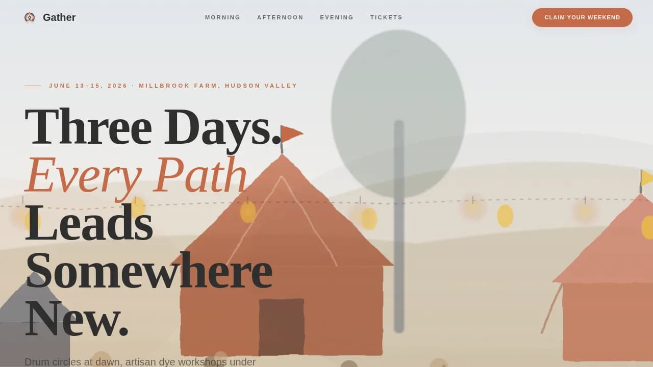 Event Management Company Pricing Website Template