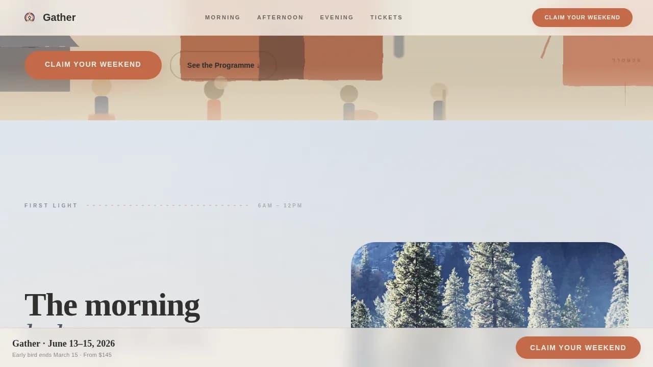 Event Management Company Pricing Website Template