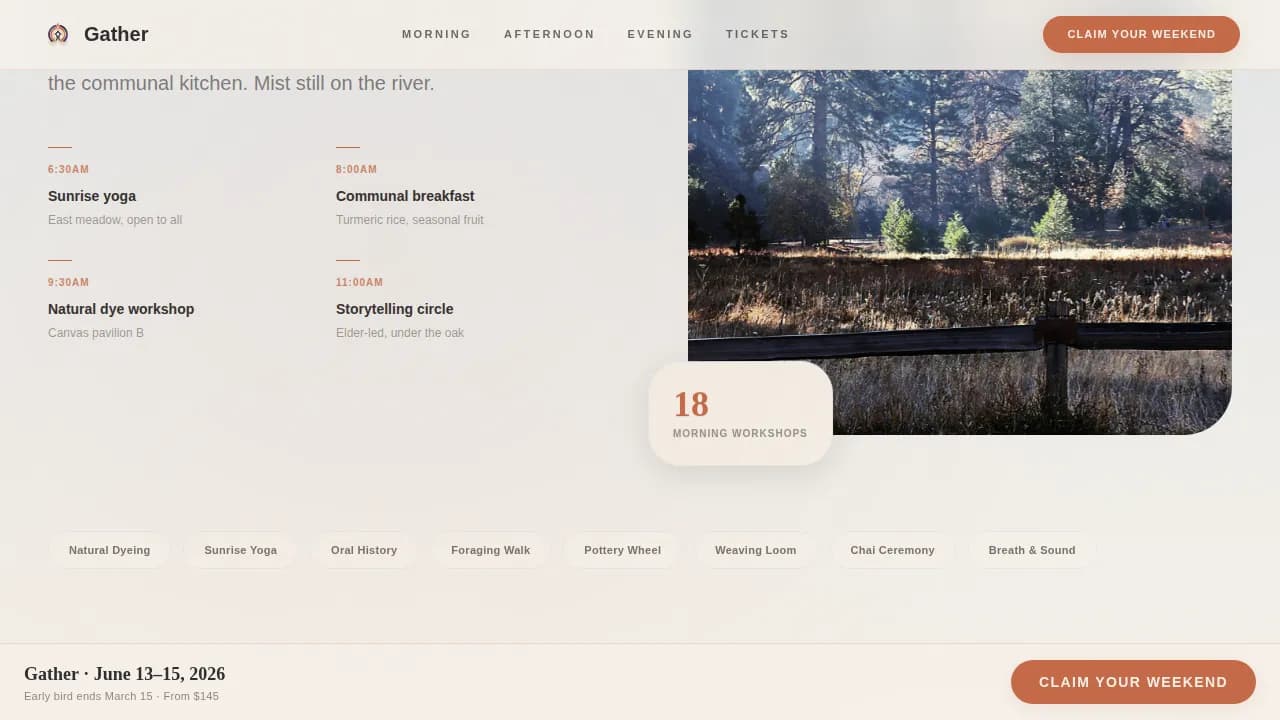 Event Management Company Pricing Website Template