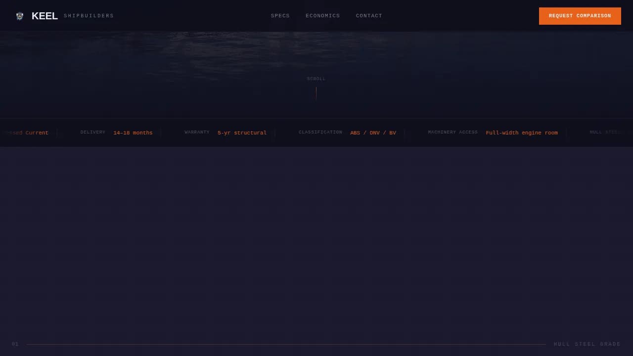 Shipwright — Expert Maritime Construction Landing Page Template