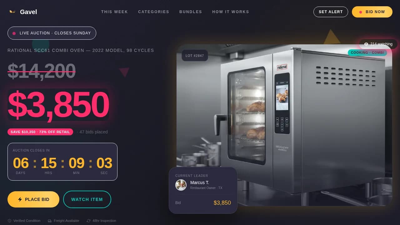Auction Platforms & Types Cost Estimator Website Template