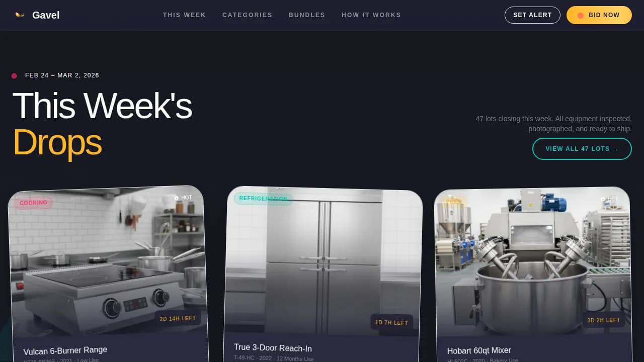 Auction Platforms & Types Cost Estimator Website Template