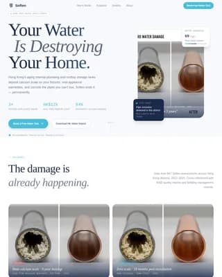Pureflow — Hard Water Treatment Landing Page Template