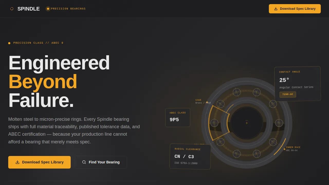 Component & Equipment Manufacturing Maintenance Website Template