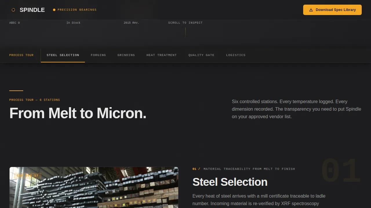 Component & Equipment Manufacturing Maintenance Website Template