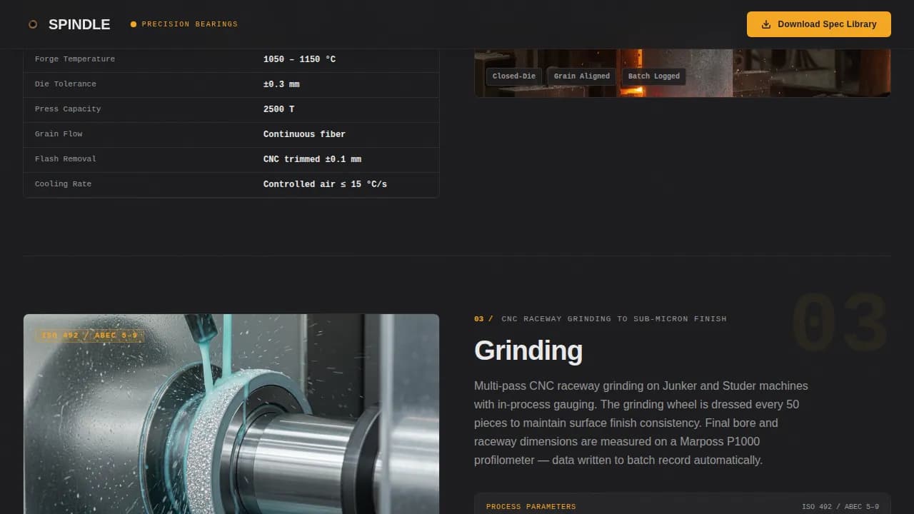 Component & Equipment Manufacturing Maintenance Website Template