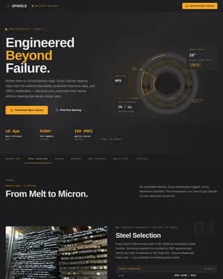 Component & Equipment Manufacturing Maintenance Website Template