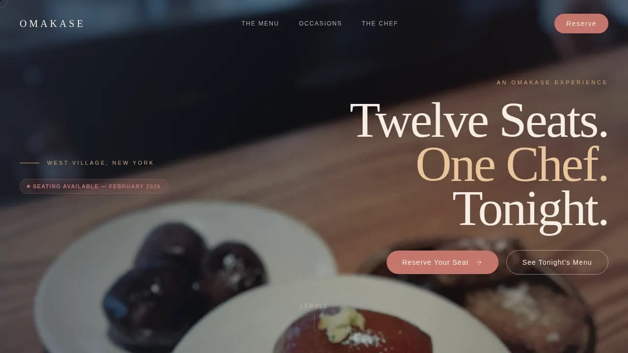 Certified Regional & Specialty Restaurant Portfolio & Case Study Website Template