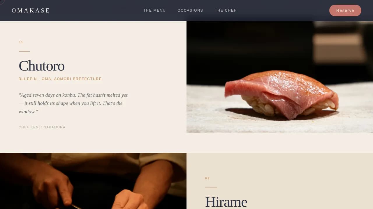 Certified Regional & Specialty Restaurant Portfolio & Case Study Website Template
