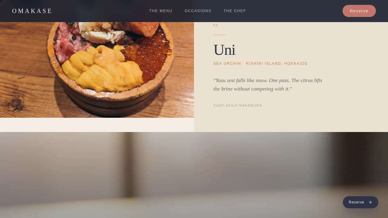Certified Regional & Specialty Restaurant Portfolio & Case Study Website Template
