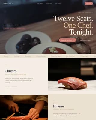 Certified Regional & Specialty Restaurant Portfolio & Case Study Website Template