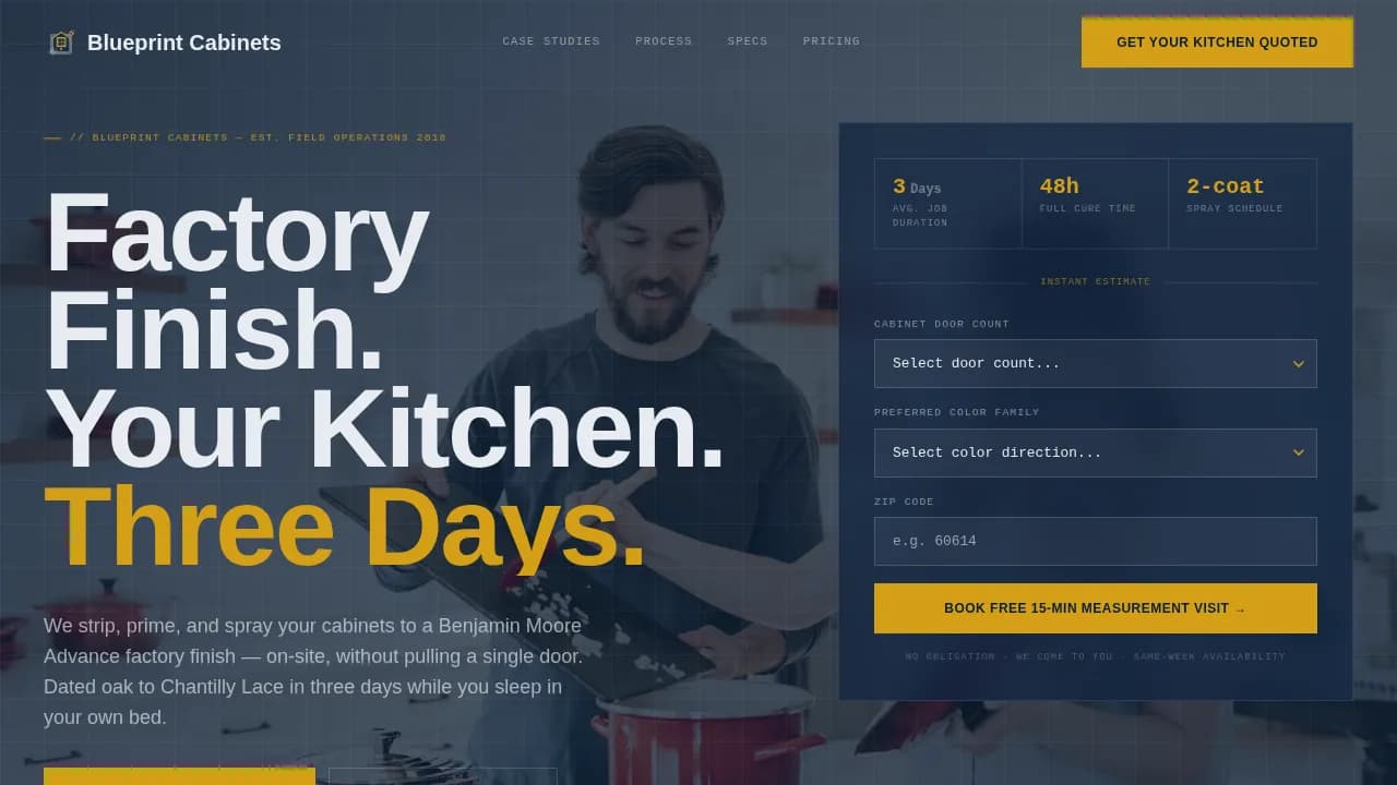 Advanced Kitchen Renovation Professional Website Template