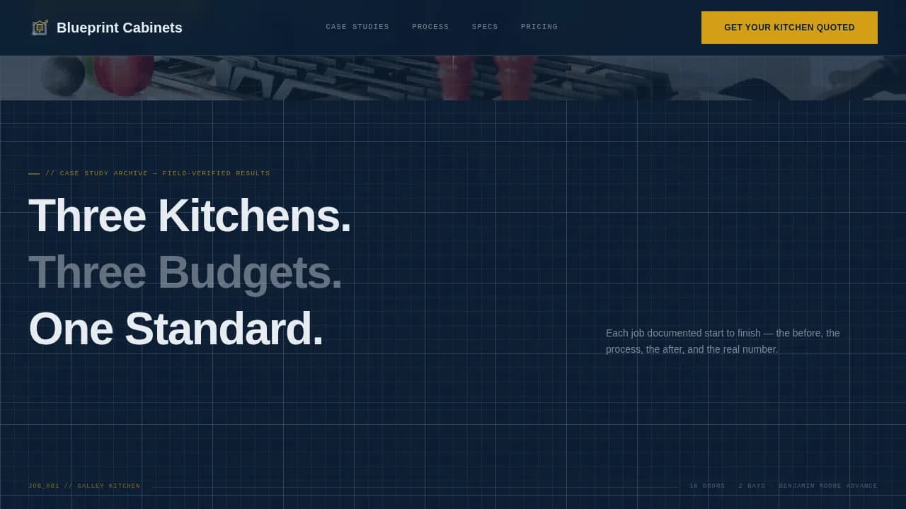 Advanced Kitchen Renovation Professional Website Template