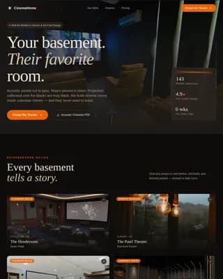 Specialty Construction Appointment Booking Website Template