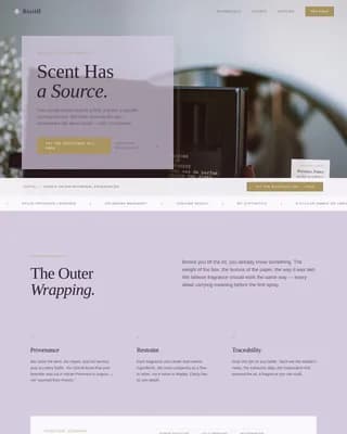 Fragrance & Perfume Brand Professional Website Template