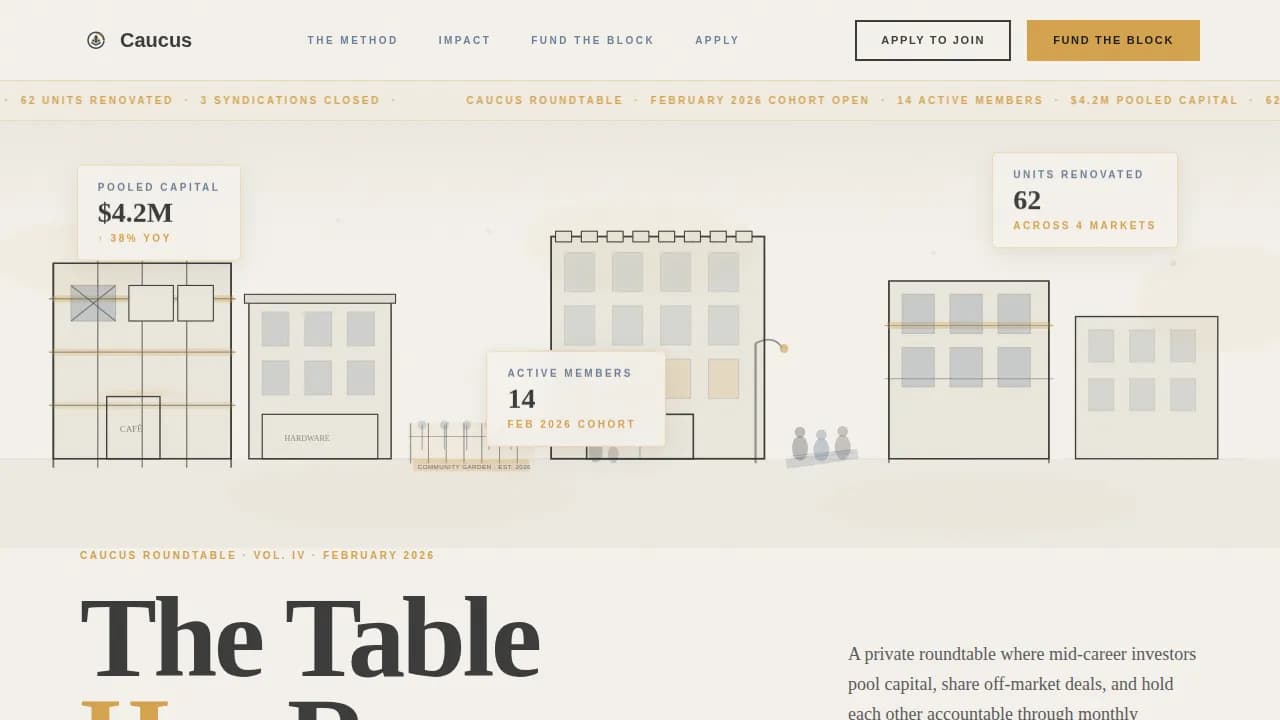 Real Estate Investors Community Blog Website Template